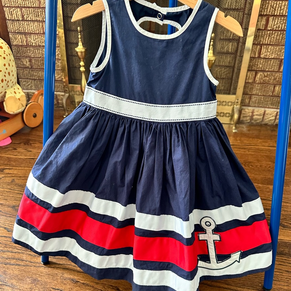 MAGGIE ZOE Size 3T  Sleeveless Anchor Design Dress.